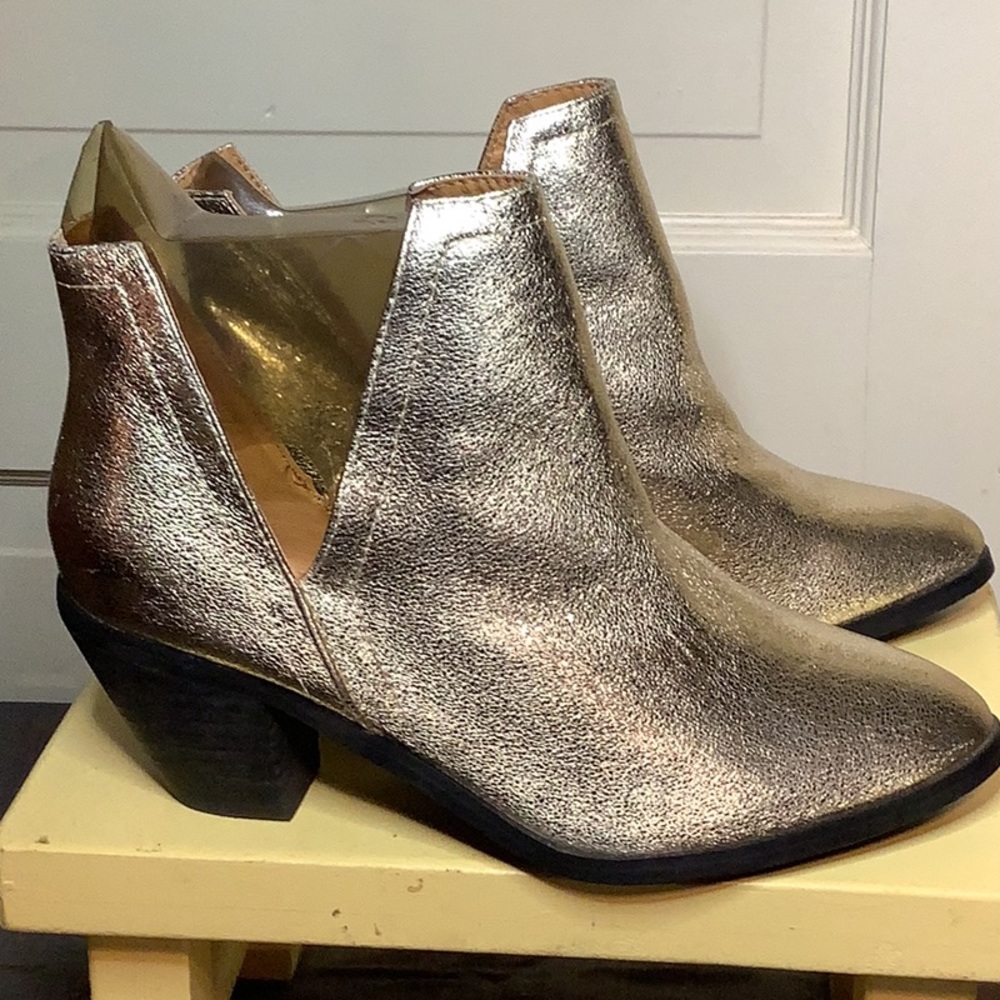 Gold Ankle Boots